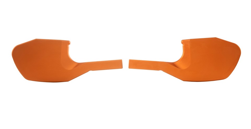 Fußrastenadapter Sozius für Vespa GTS/​GTS Super/​GTV/​GT 60/​GT/​GT L 125-300ccm, orange matt