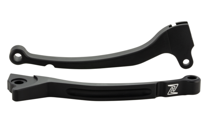 Sporthebel Set Bremse links/rechts für Vespa LX/​LXV/​S/​Primavera/​Sprint 50-150ccm, schwarz matt