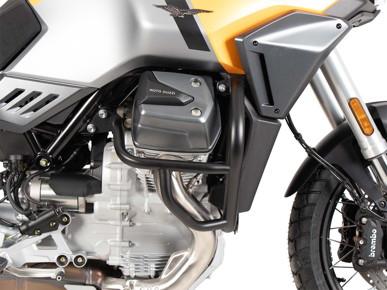 Motorschutzbügel schwarz für Moto Guzzi Stelvio (24-) Hepco & Becker