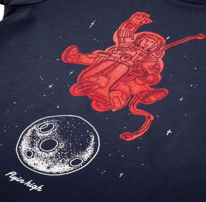 Kinder T-Shirt "Flyin high", dunkelblau