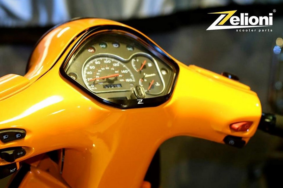 Zierring Tachometer für Vespa GTS/​GTS Super/​GT/​GT L 125-300ccm (-'13), schwarz