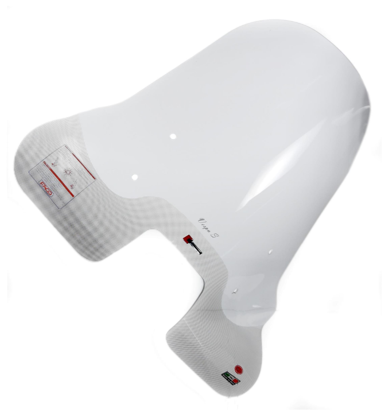 Windschild FACO hoch für Vespa S 50-150ccm, klar