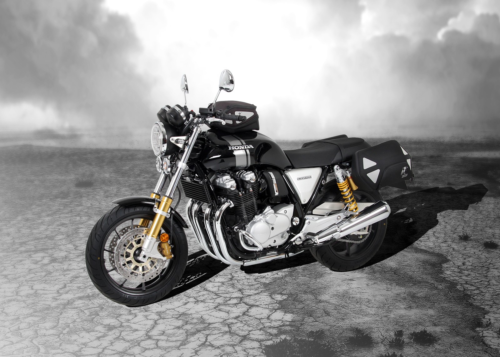 C-Bow Seitenträger schwarz für Honda CB 1100 RS (17-20) Hepco & Becker