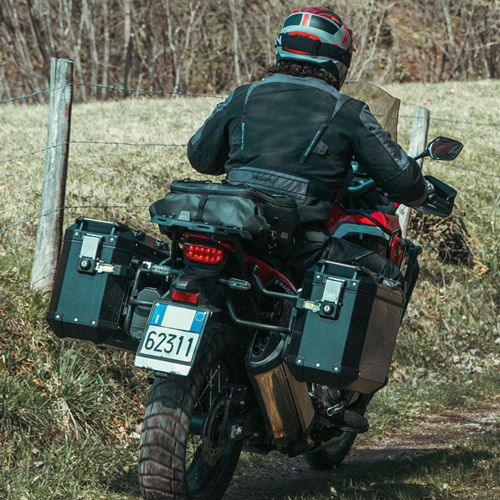 Givi Alu-Seiten-Koffer Satz Trekker Outback 37L schwarz Monokey