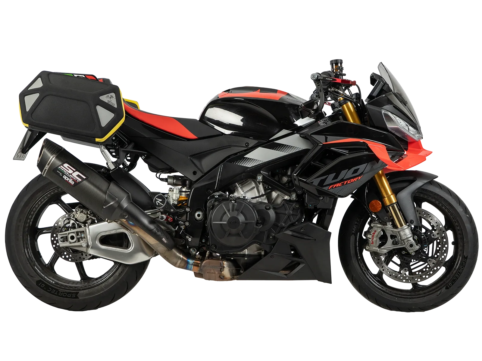 C-Bow Seitenträger schwarz für Aprilia Tuono V4 1100 Factory (25-) Hepco & Becker