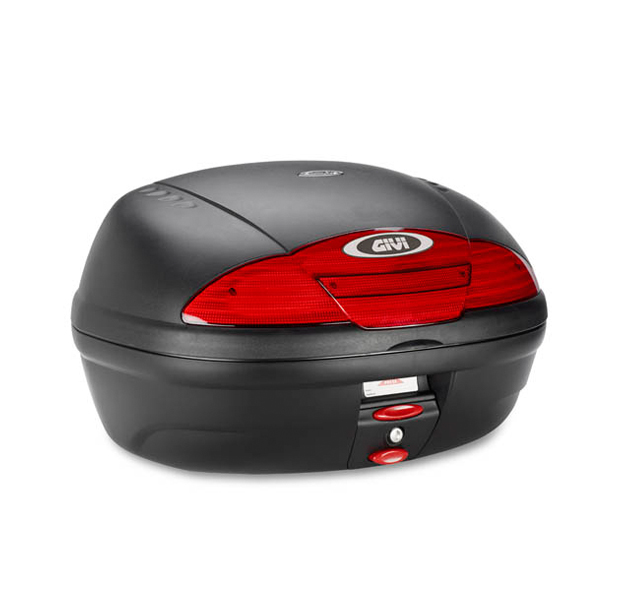 E450 Simply II  MONOLOCK Topcase schwarz mit Platte Givi