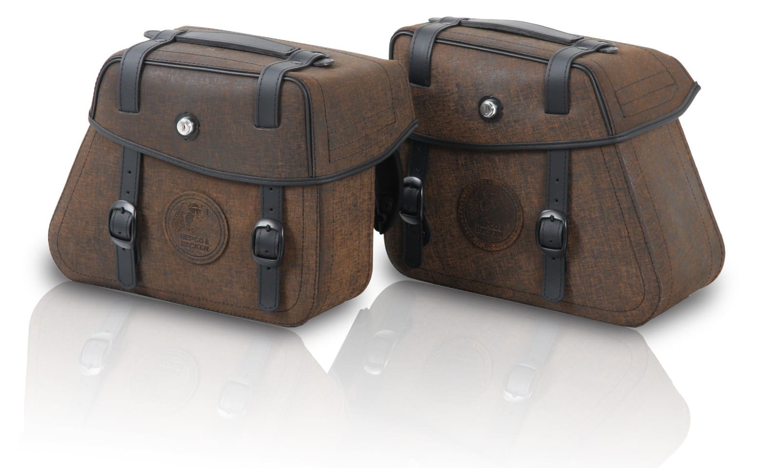 Cutout Taschen Set braun inkl. Halter für Indian Scout Sixty Classic (25-) Hepco & Becker