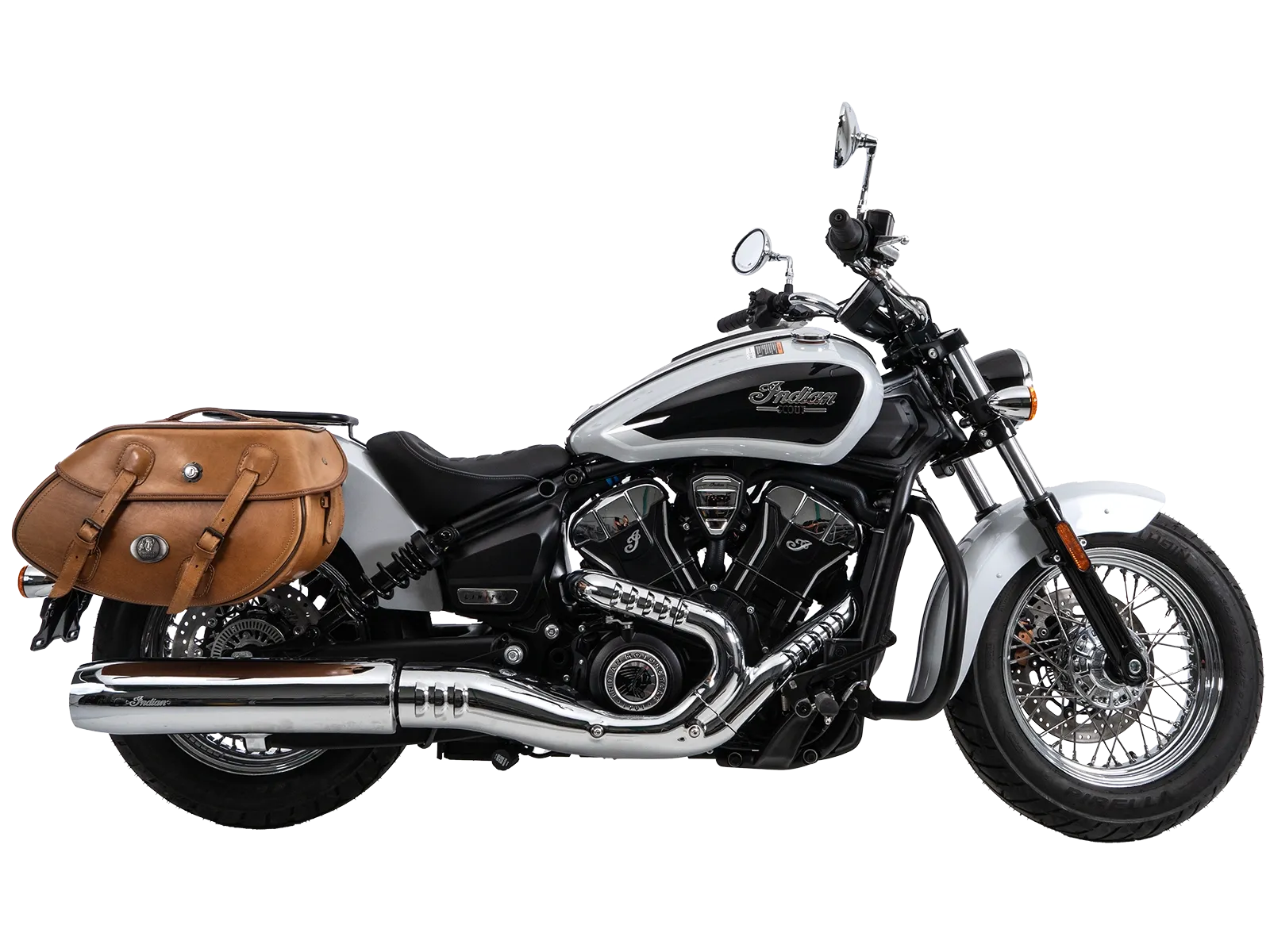 C-Bow Seitenträger chrom für Indian Scout Classic 1250  (25-) Hepco & Becker