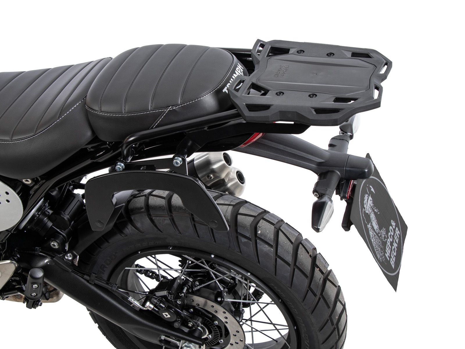 C-Bow Seitenträger schwarz für Triumph Scrambler 400 XC (25-) Hepco & Becker