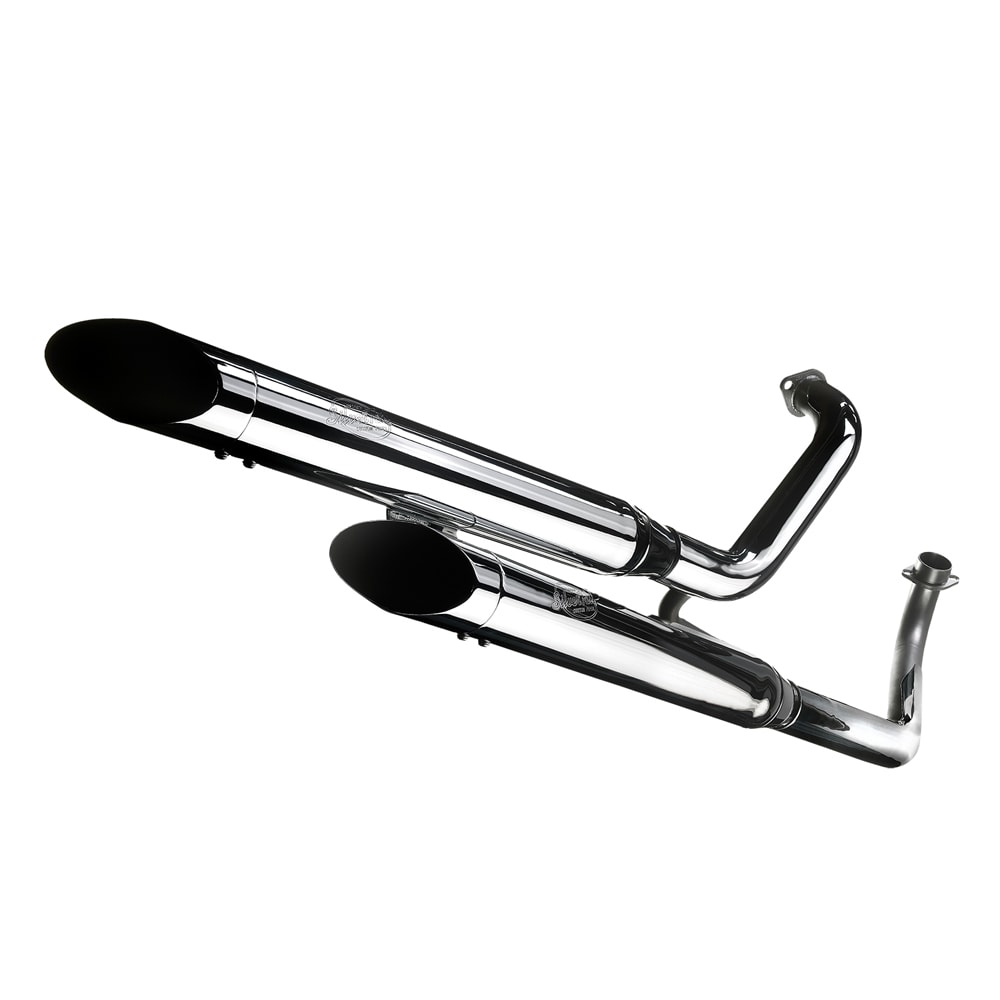 LeoVince Auspuffanlage Silver Tail, Slip On für Yamaha XV Virago