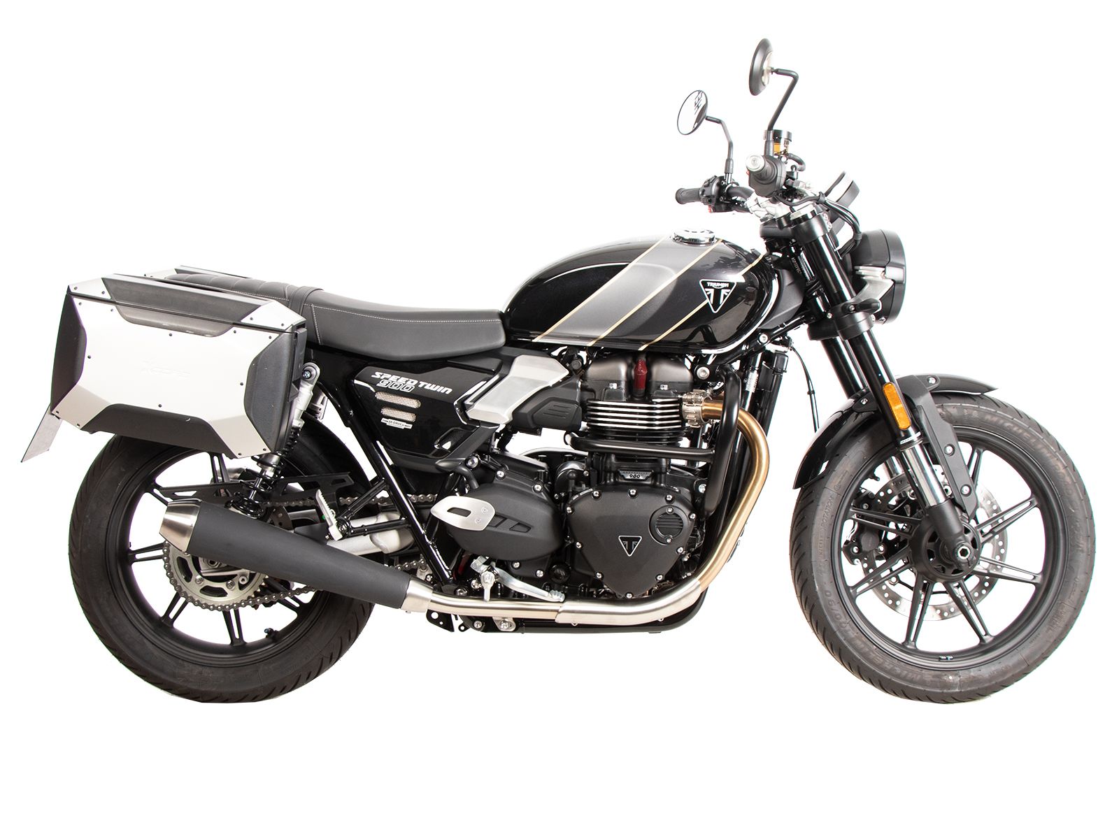 C-Bow Seitenträger schwarz für Triumph Speed Twin 900 (25-) Hepco & Becker