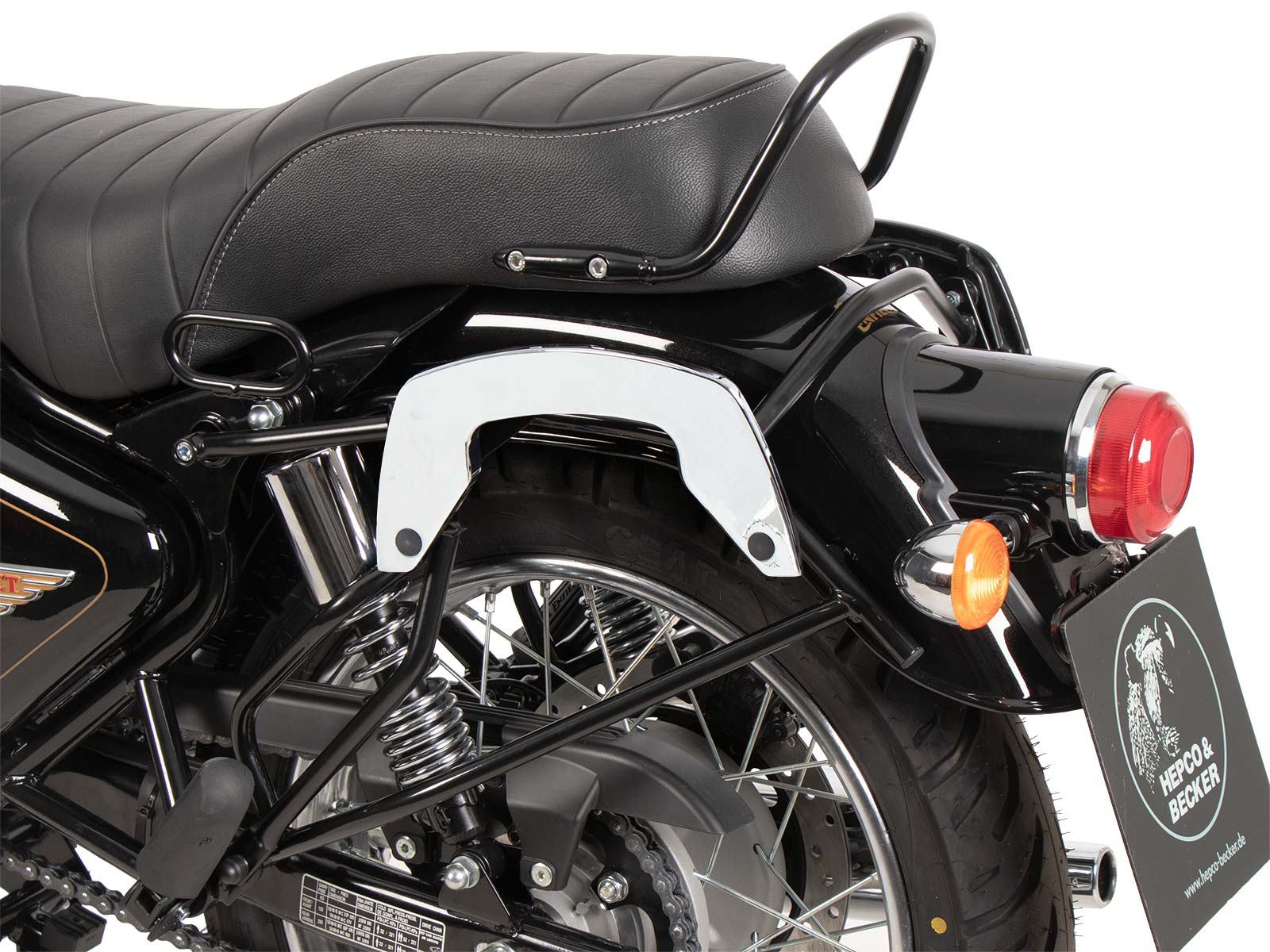 C-Bow Seitenträger chrom für Royal Enfield Bullet 350 (24-) Hepco & Becker