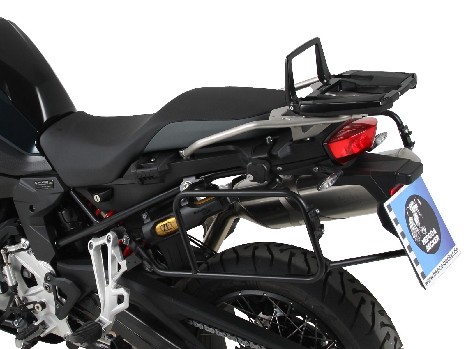 Alurack Topcase-Träger für Kombination mit Original-Zubehörgepäckbrücke schwarz für BMW F 850 GS