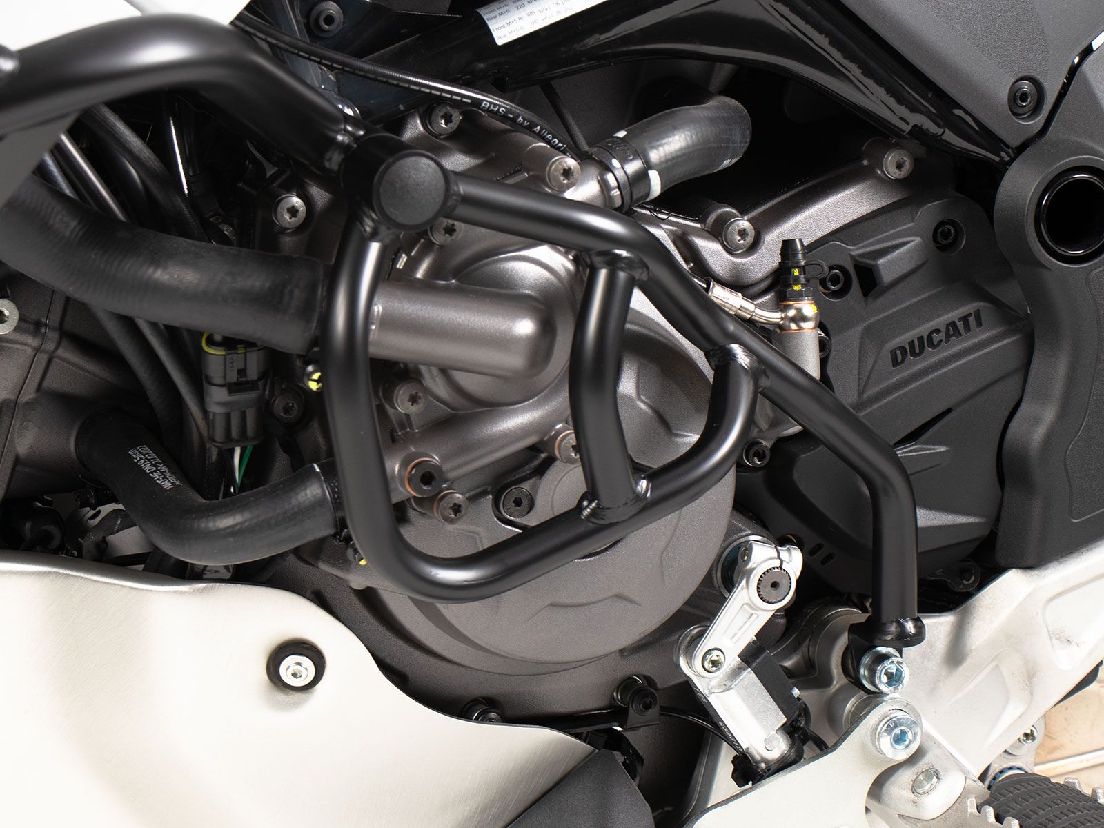 Zusatzbügel schwarz, einseitig links für Ducati DesertX (22-) Hepco & Becker