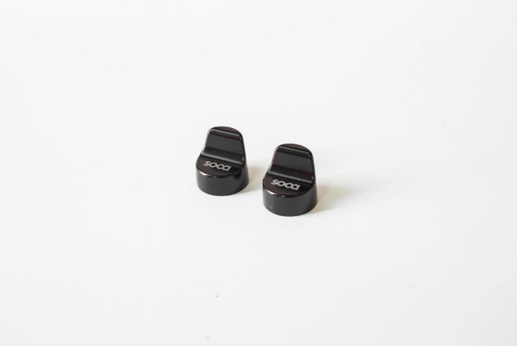 Abdeckung Spiegelloch links & rechts SOCA für Vespa Primavera/​Sprint/​Elettrica 50-150ccm, schwarz