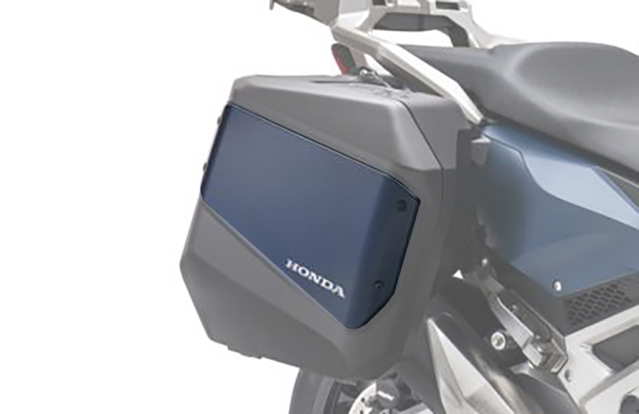 Kofferblenden-Set blau für das Seitenkoffer-Set für Honda Forza 750 2021-