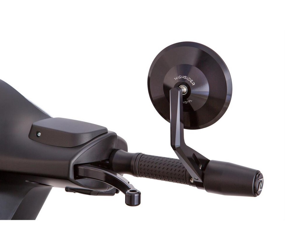 Lenkerendengewichte ZELIONI für Vespa, Paar, schwarz matt