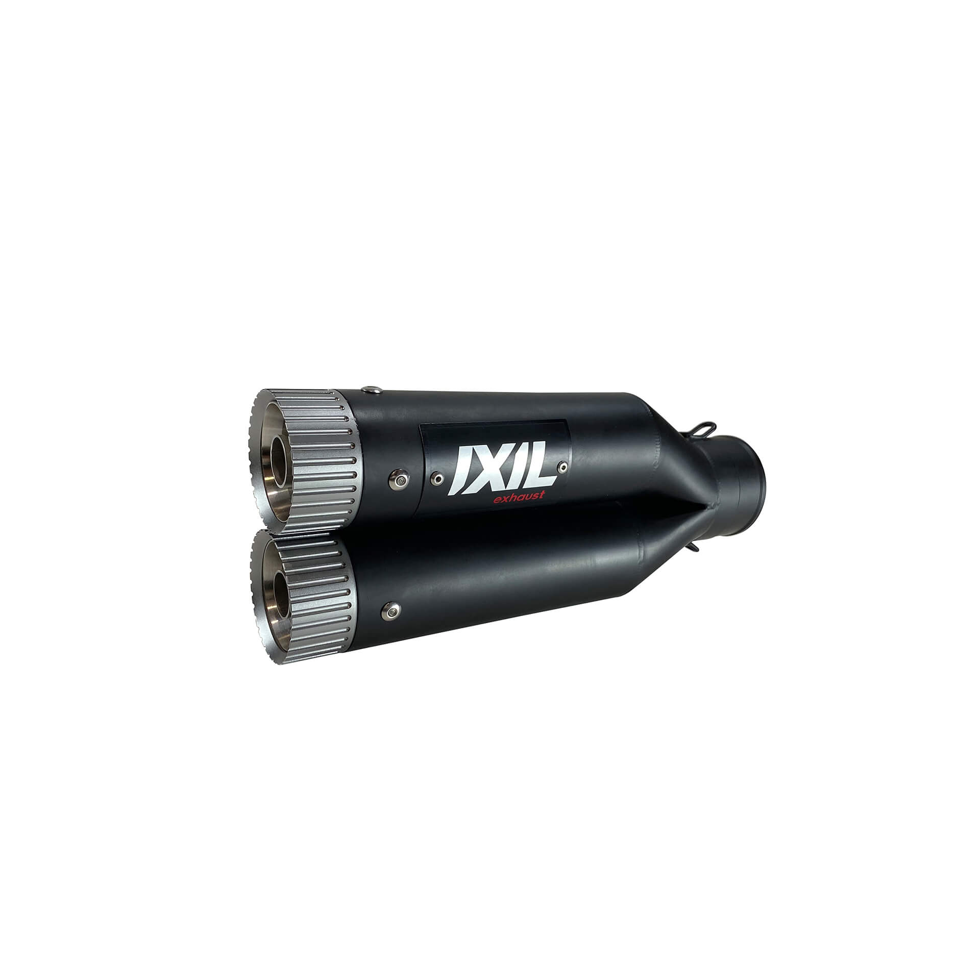 IXIL Hyperlow black XL Endtopf KTM Duke 690, Edelstahl, Dualexit, E-geprüft