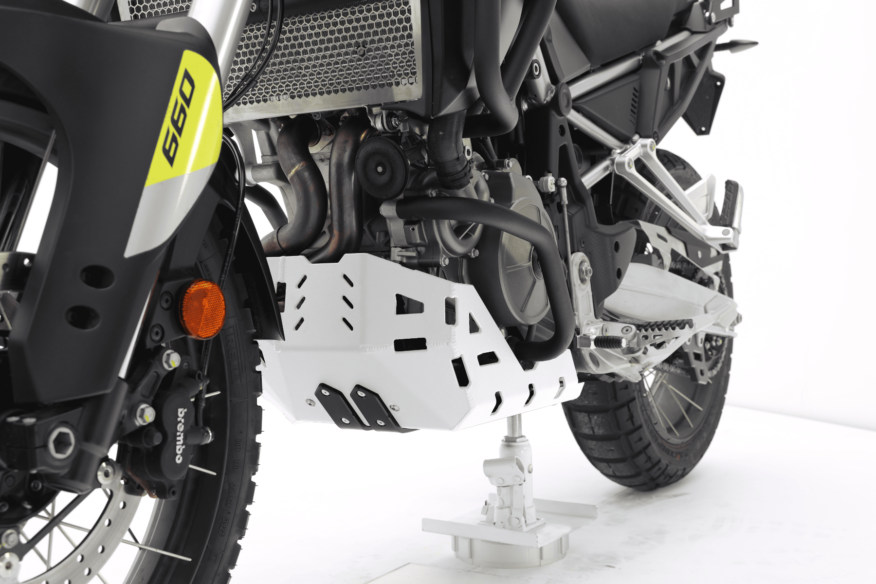 Aluminium-Motorschutz weiß für Aprilia Tuareg 660
