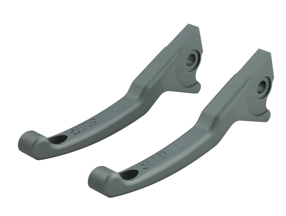 Sporthebel Set Bremse Shorty für Vespa, rechts und links, grau matt