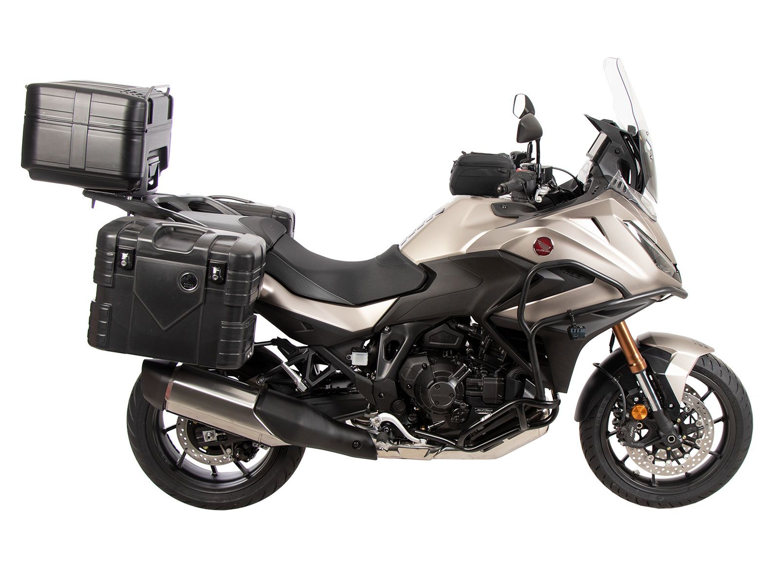 Seitenkofferträger festverschraubt schwarz für Honda NT 1100 / DCT / ES (25-) Original Hepco & Becke