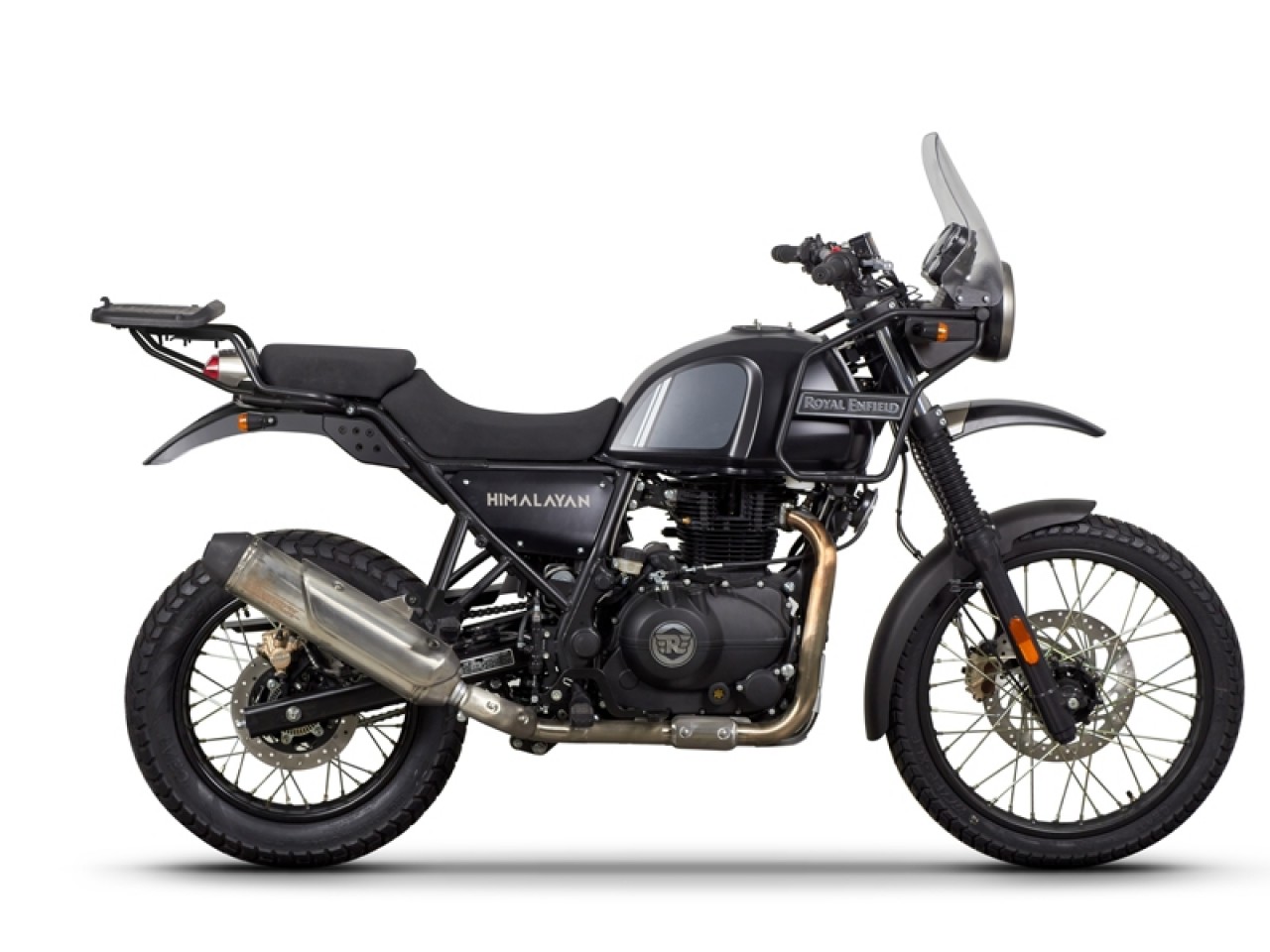 Shad Top Case Träger schwarz lackiert für Royal Enfield Himalayan 411 (17-24)