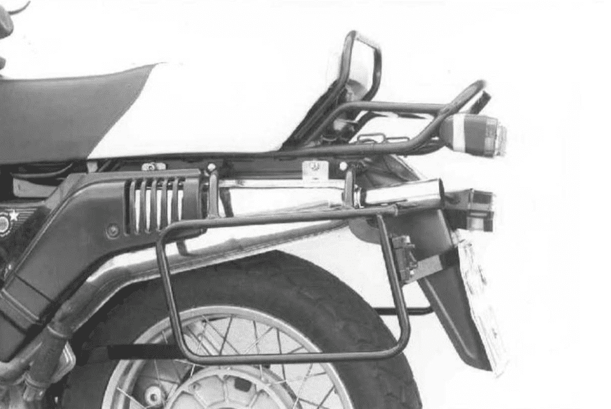 Seitenkofferträger festverschraubt schwarz für BMW R 80 GS (88-94)/R 100 GS (87-94) Hepco & Becker