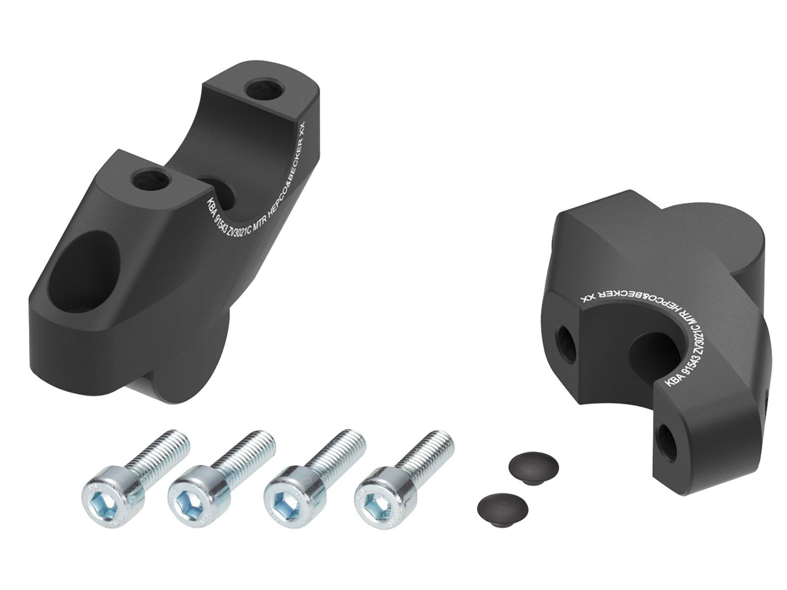 Lenkererhöhung schwarz H=30 mm mit Versatz 21 mm zurück für Honda CMX 1100 Rebel /DCT /SE (25-)