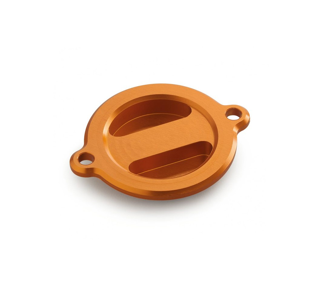 KTM Ölfilterdeckel CNC Orange für 125,390,690,790 Duke 1290 Super Duke R / GT