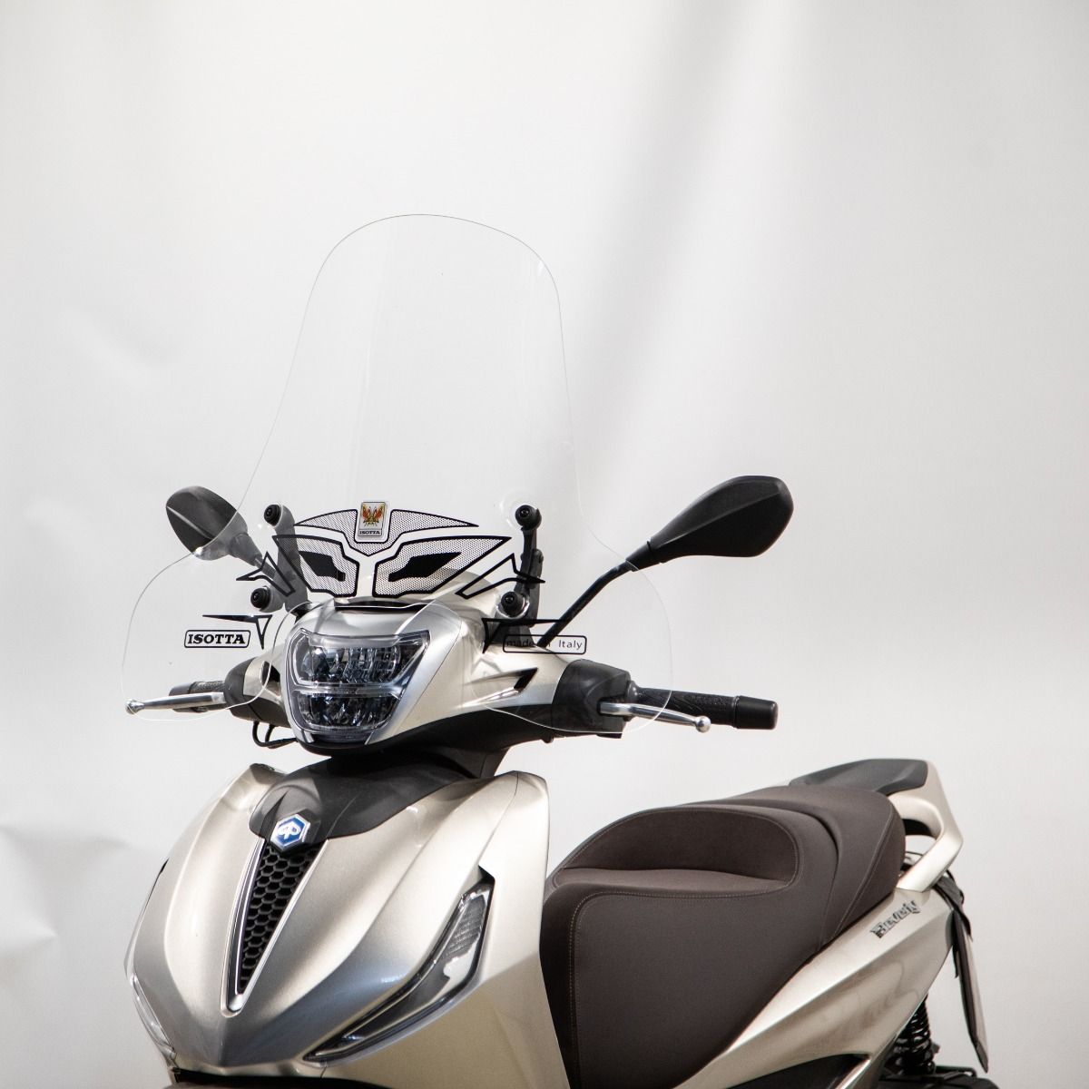 Mittelhohes Windschild klar für Piaggio Beverly 300 / 400