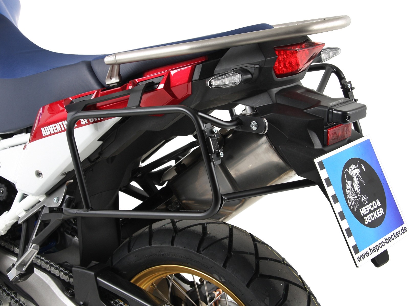 Seitenkofferträger festverschraubt schwarz für Honda CRF 1000 Africa Twin (18-19) Hepco & Becker