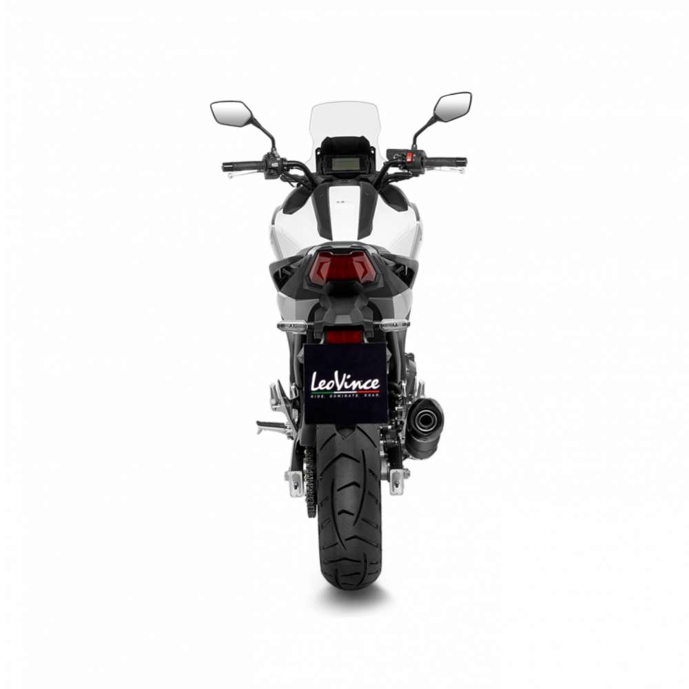 LeoVince Auspuffanlage LV One Evo für Honda NC 750 XA, Edelstahl schwarz, slip on, E-Gutachten