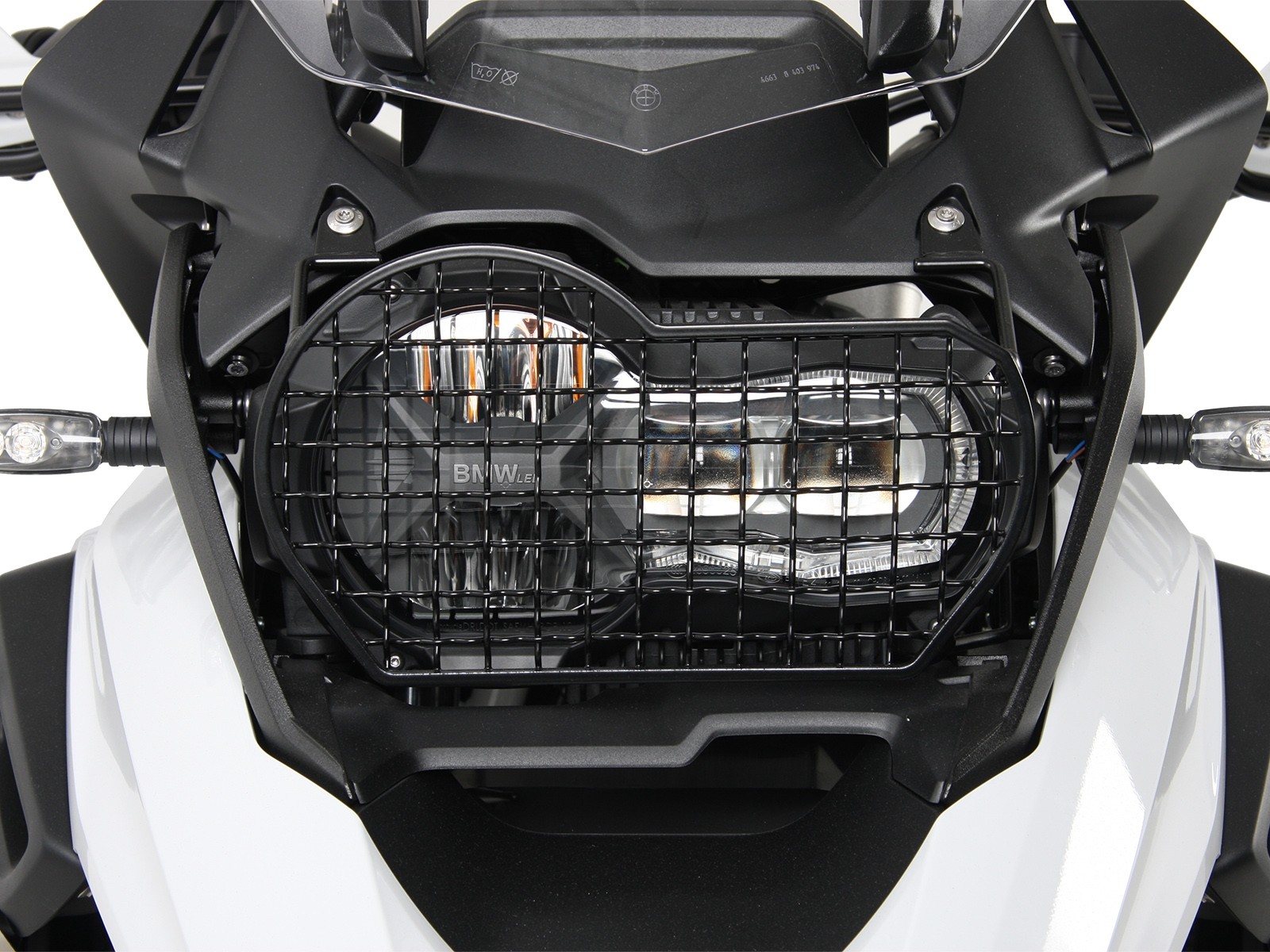 Lampenschutzgitter schwarz für BMW R 1250 GS (19-23) Hepco & Becker