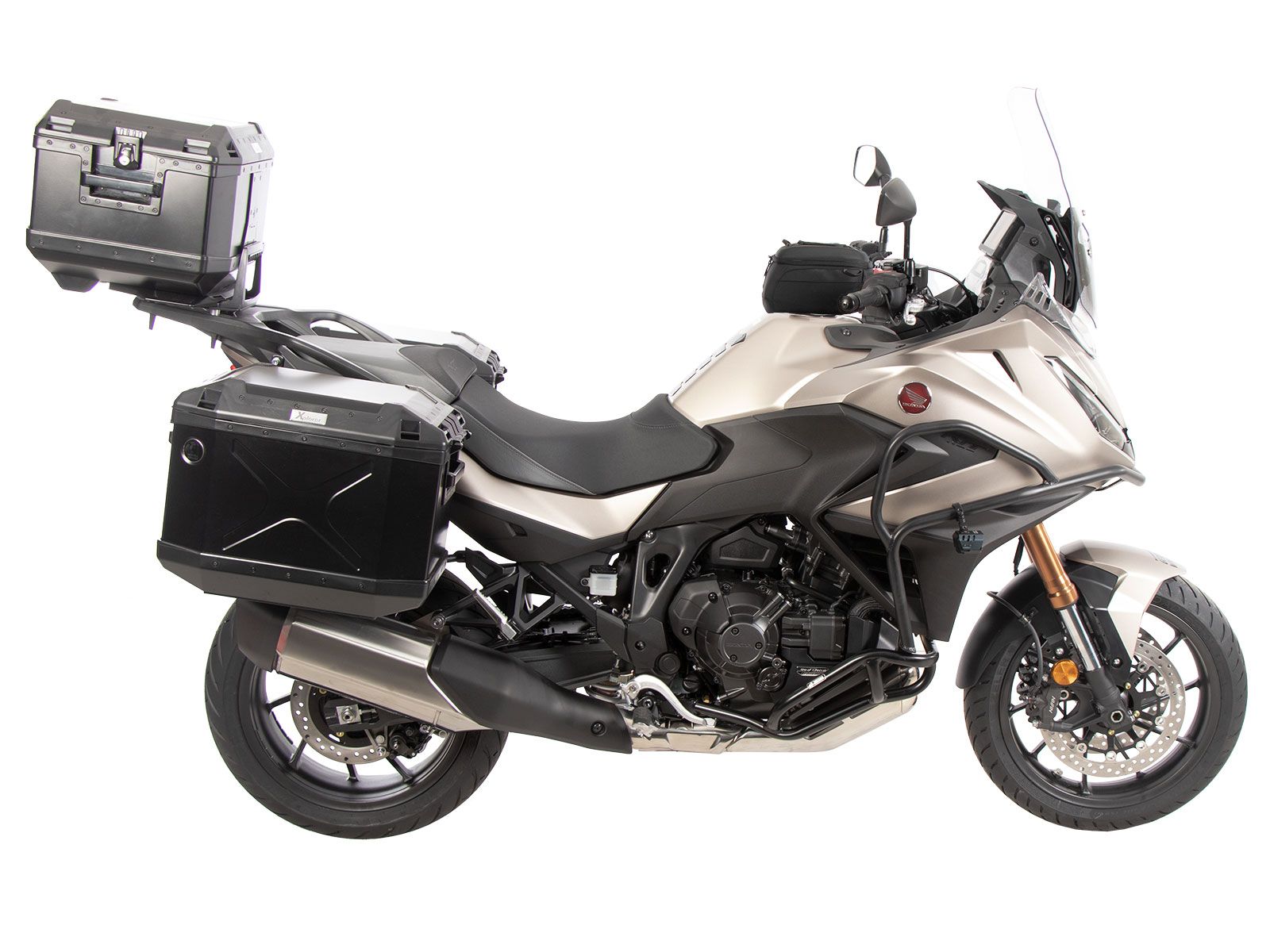 Seitenkofferträger festverschraubt schwarz für Honda NT 1100 / DCT / ES (25-) Original Hepco & Becke