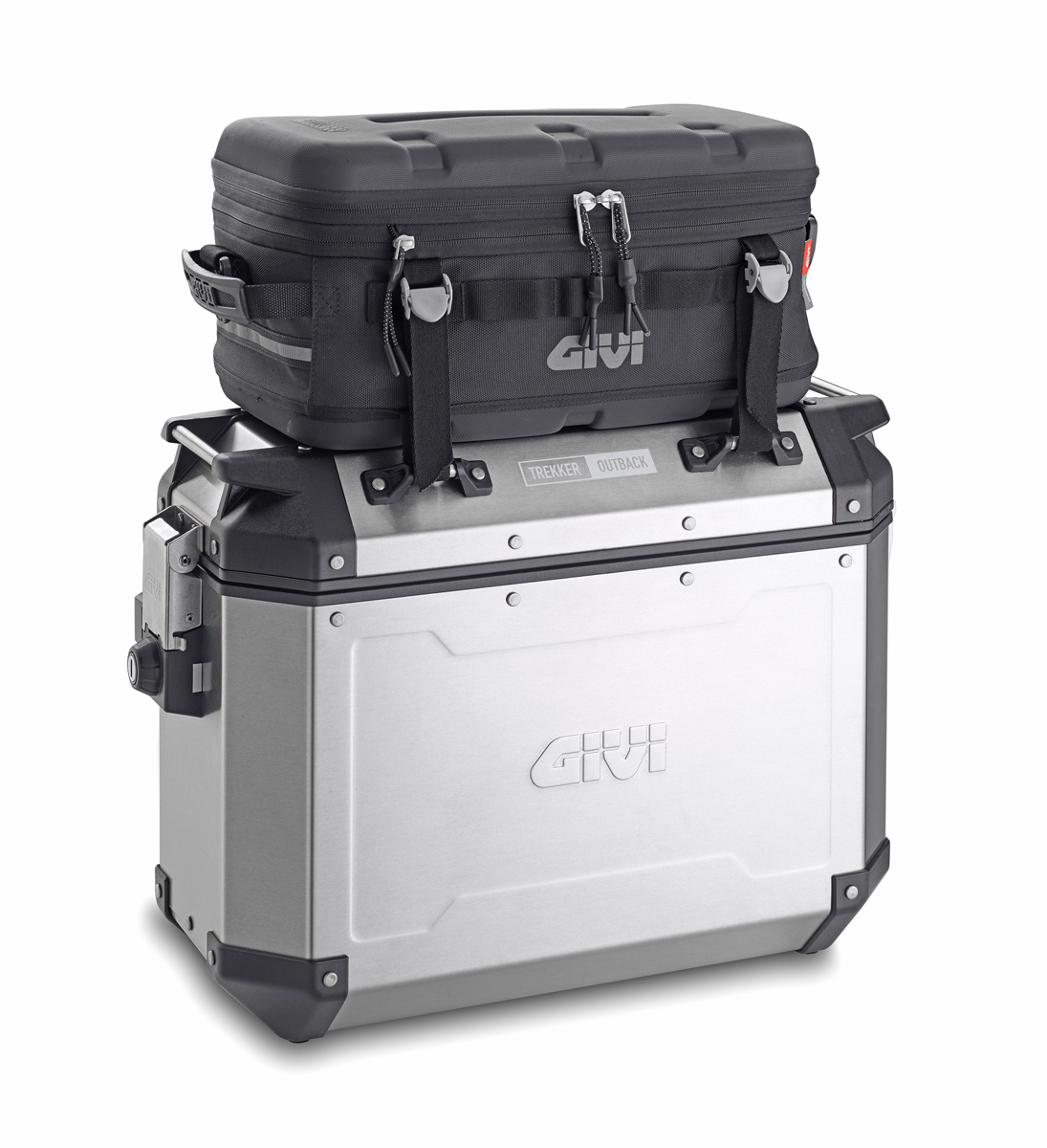 Givi Alu-Seiten-Koffer Satz Trekker Outback 37L Monokey