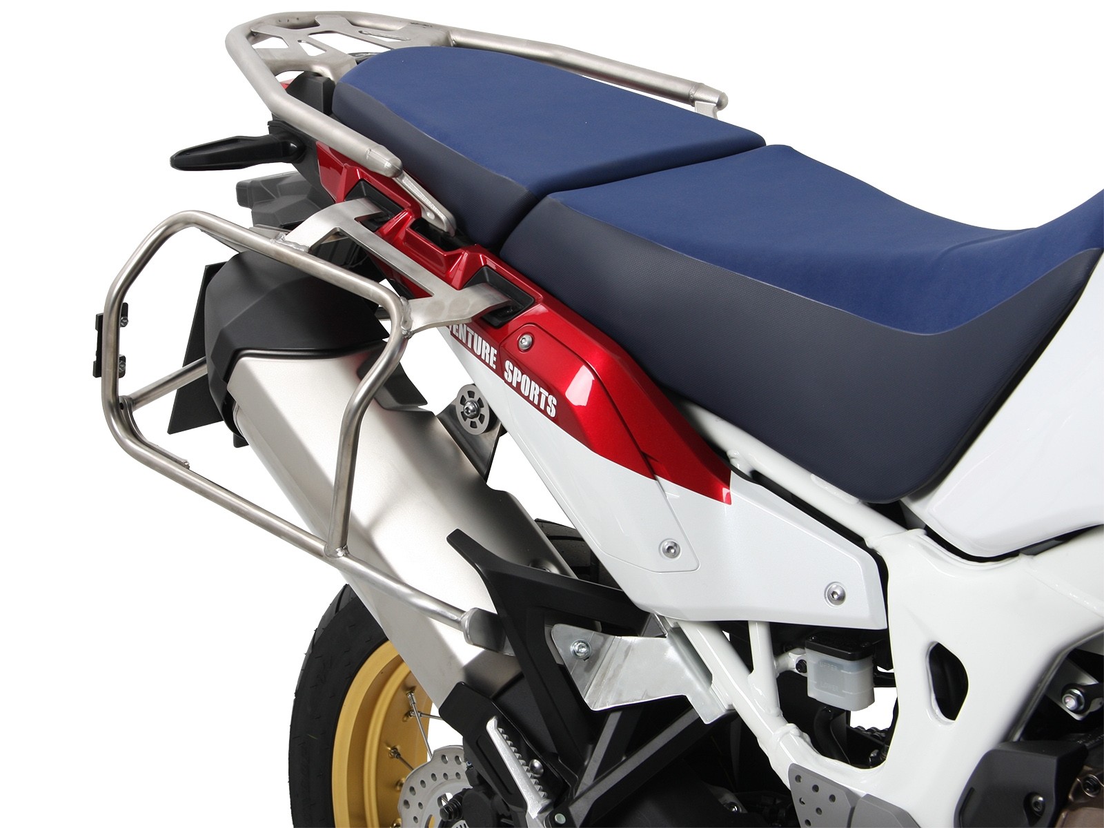 Xplorer Cutout Kofferset silber + Cutout-Träger silber für Honda CRF1000 Africa Twin (18-19)