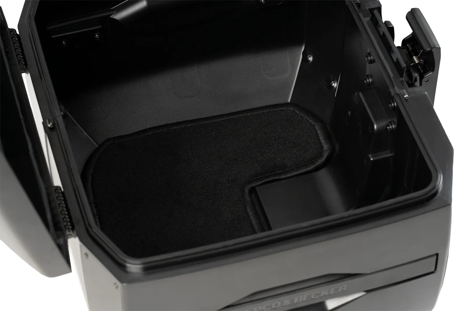 Xcore Topcase 40 schwarz mit schwarzer Blende für Smartrack Hepco & Becker