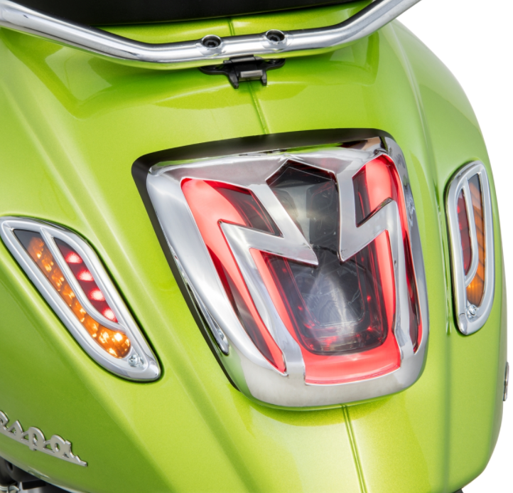 Blinkergitter rechts/links, hinten für Vespa Primavera/​Sprint 50-150ccm 2T/​4T AC, chrom