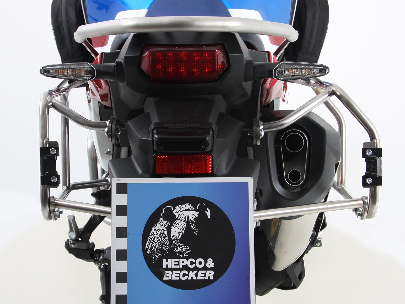 Xplorer Cutout Kofferset silber + Cutout-Träger silber für Honda CRF1000 Africa Twin (18-19)