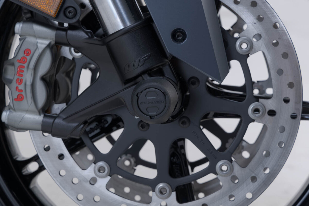 SW-Motech Sturzpad-Kit für Vorderachse schwarz für KTM Modelle