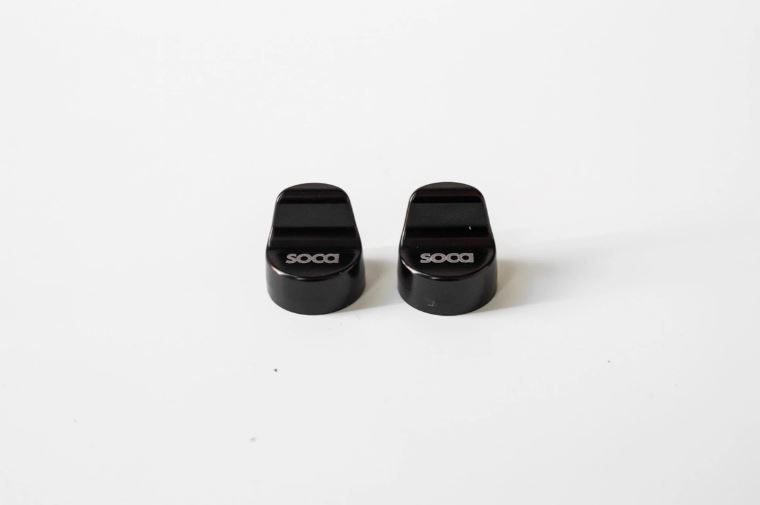 Abdeckung Spiegelloch links & rechts SOCA für Vespa Primavera/​Sprint/​Elettrica 50-150ccm, schwarz