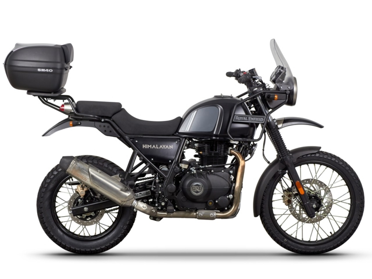Shad Top Case Träger schwarz lackiert für Royal Enfield Himalayan 411 (17-24)