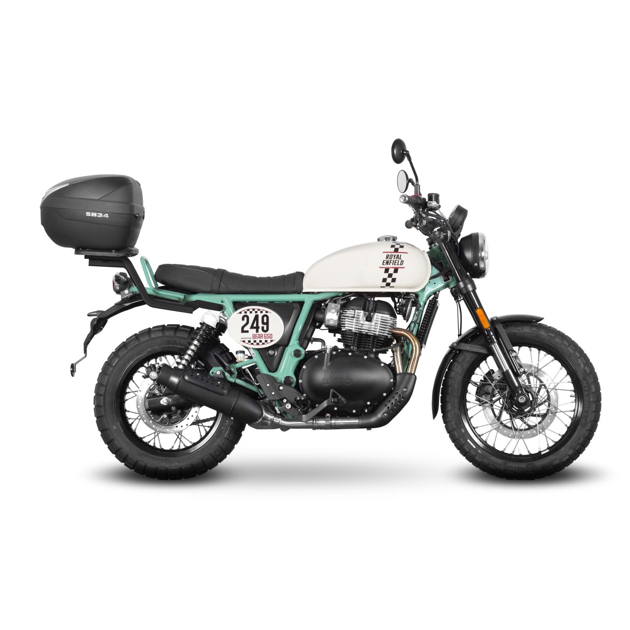 Shad Top Case Träger schwarz lackiert für Royal Enfield Bear 650 (26-)