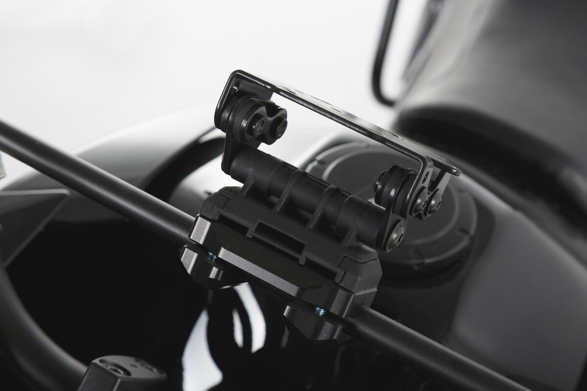 SW-Motech Navi-Halter Quick-Lock an Rohr Ø 10/12 mm für Aprilia Tuareg 660 /Rally