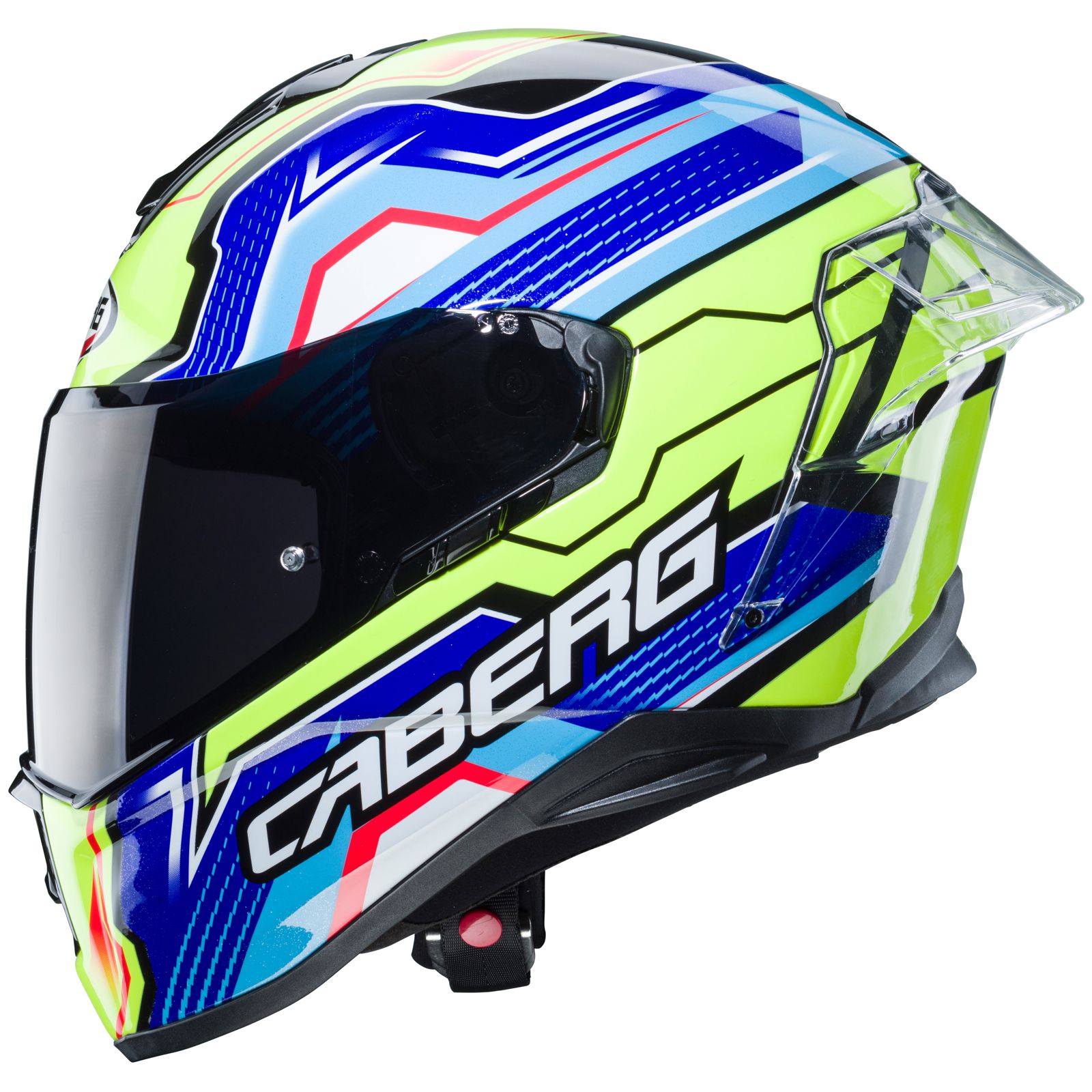 Caberg Helm Drift Evo LB29, schwarz/blau-fluo-gelb