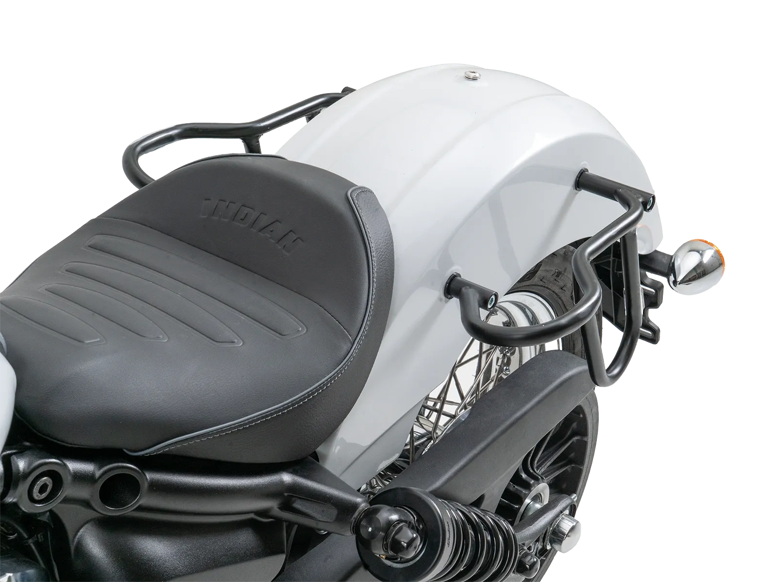 Cutout Taschen Set braun inkl. Halter für Indian Scout Classic 1250 (25-) Hepco & Becker
