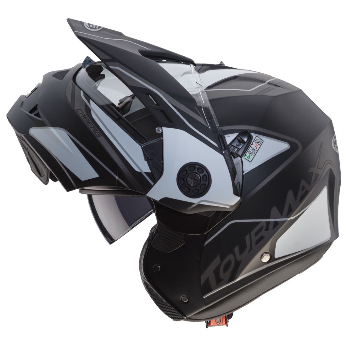 Caberg Helm Tourmax Marathon, matt-schwarz/weiß