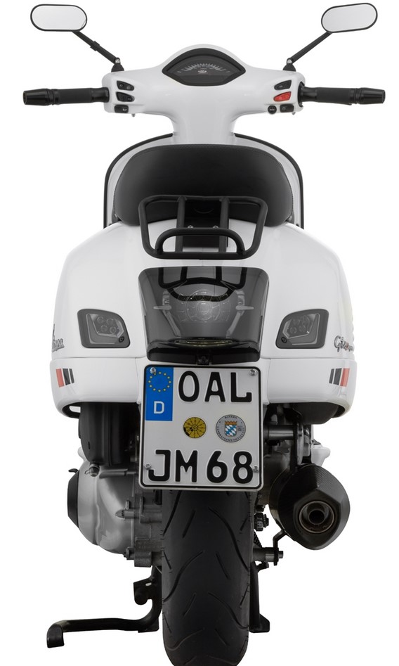 Gepäckträger hinten 70's für Vespa GTS/​GTV/GT 125-300ccm 4T LC, schwarz