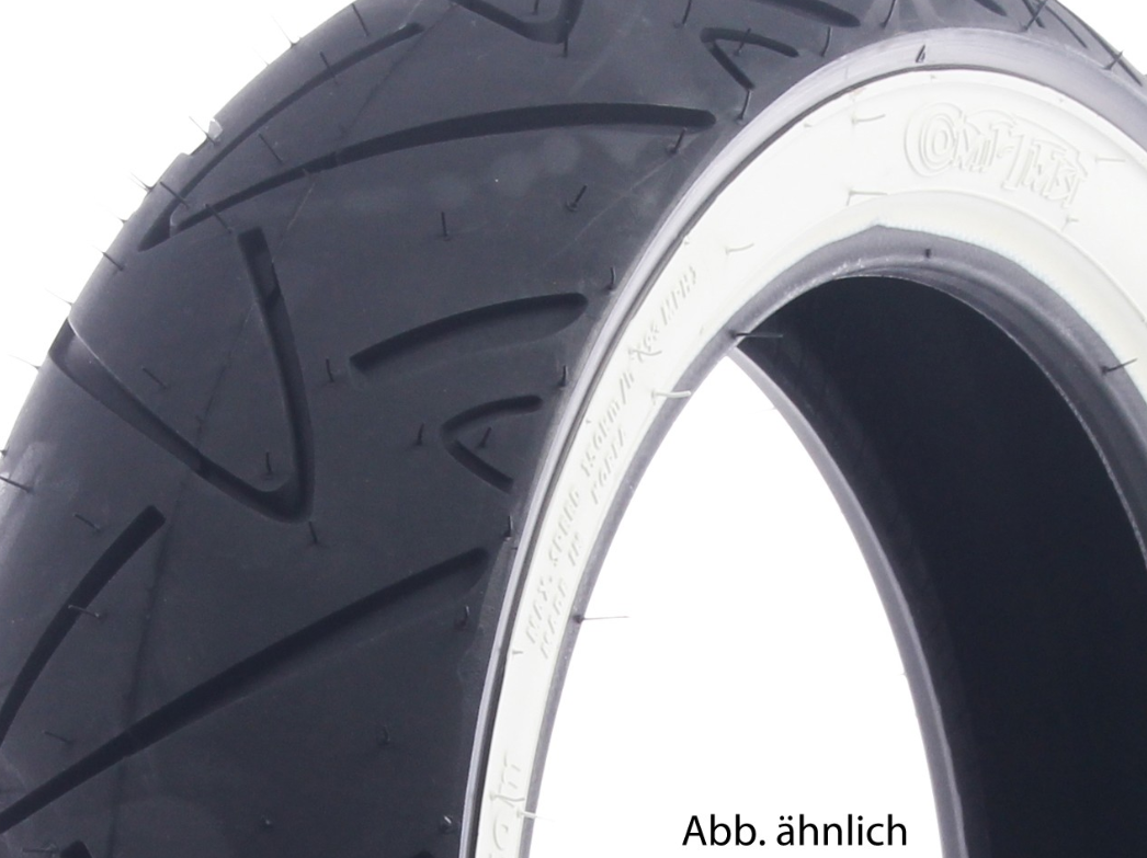 Continental Reifen 120/70-12, 58P, TL, Weißwandreifen, Twist, vorne/hinten