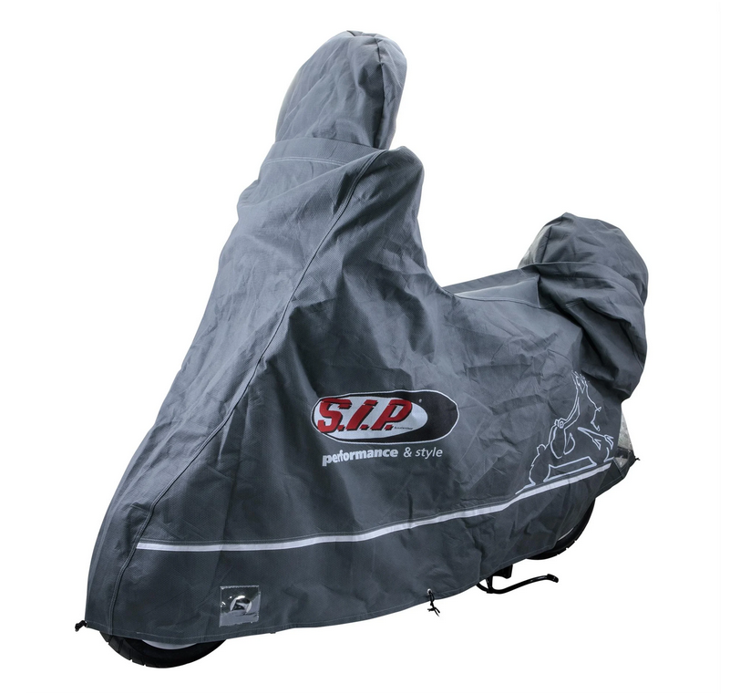 Faltgarage Indoor PREMIUM 2.0 für Vespa ET2/​ET4/​LX/​LXV/​S/​Primavera/​Sprint, Größe L, grau